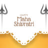 Beautiful maha shivratri traditional festival banner design