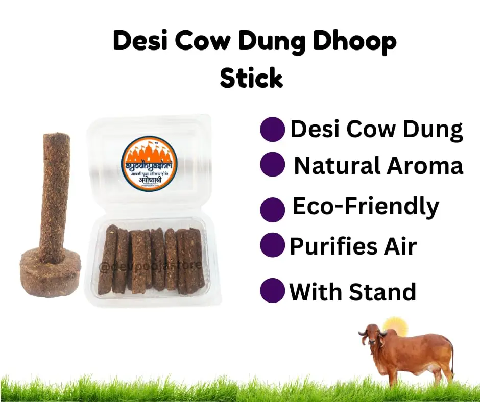 Premium Cow Dunk Dhoop Batti-Dhoop Sticks with Stand - Image 2