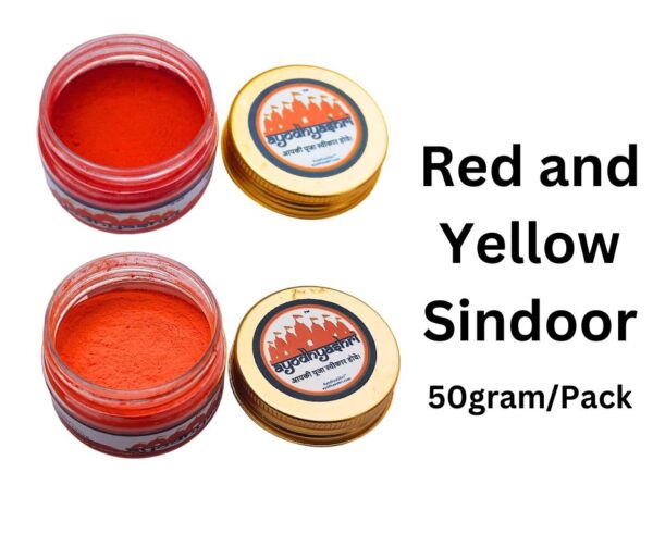 Red and Orange Sindoor Powder