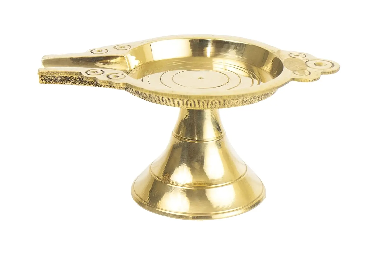 Brass Abhishek Patra Tray – Traditional Chowki Stand for Sacred Rituals