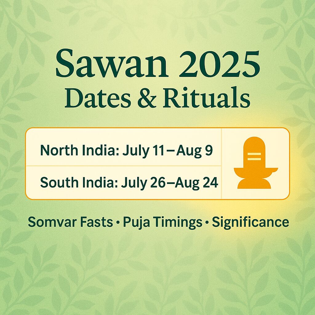 Get Sawan 2025 dates, Somvar vrat timings, rituals & spiritual significance. Complete Shravan Maas calendar for North & South India. shiv shankar pooja kanwar yatra
