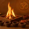 Cow dung sambrani havan cups ayodhyashri
