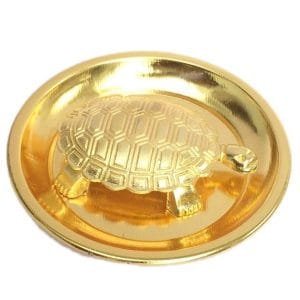 Brass Turtle on Plate Ayodhyashri