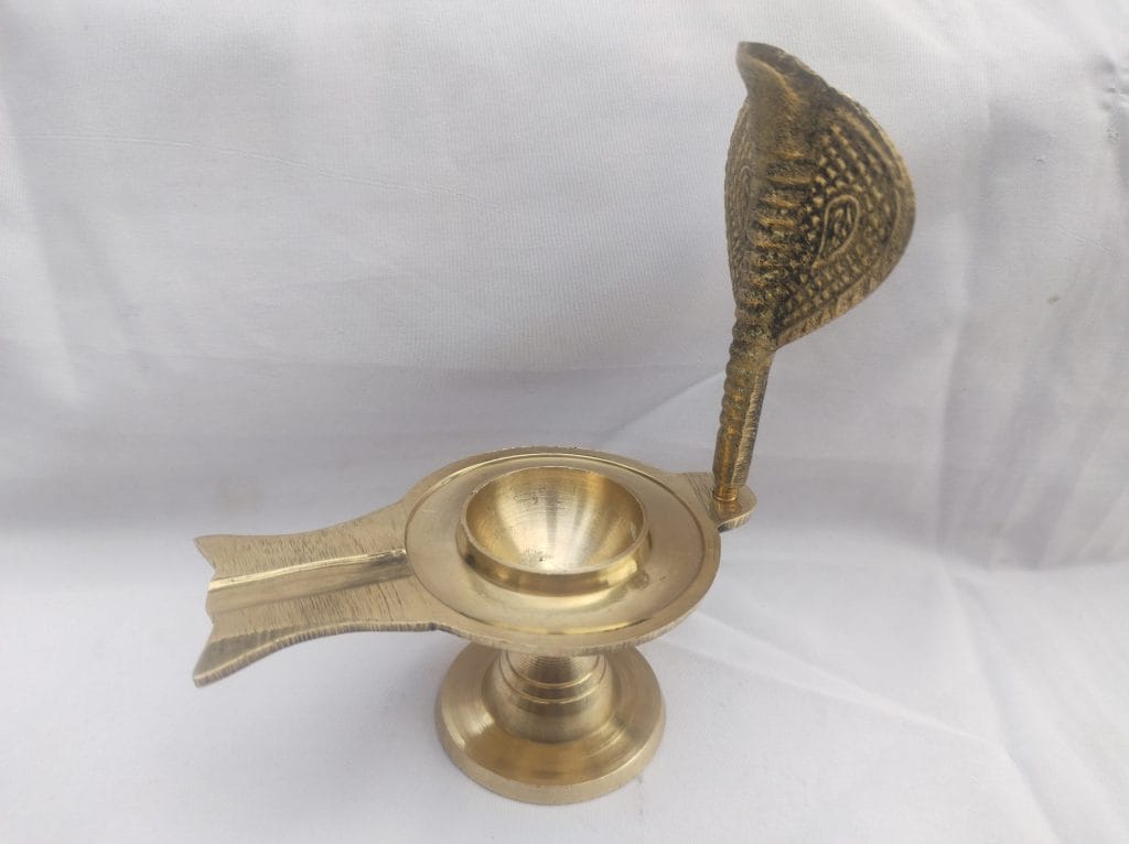 Jaladhari Abhishek Puja Stand with Nag – 5 Inch-Ayodhyashri