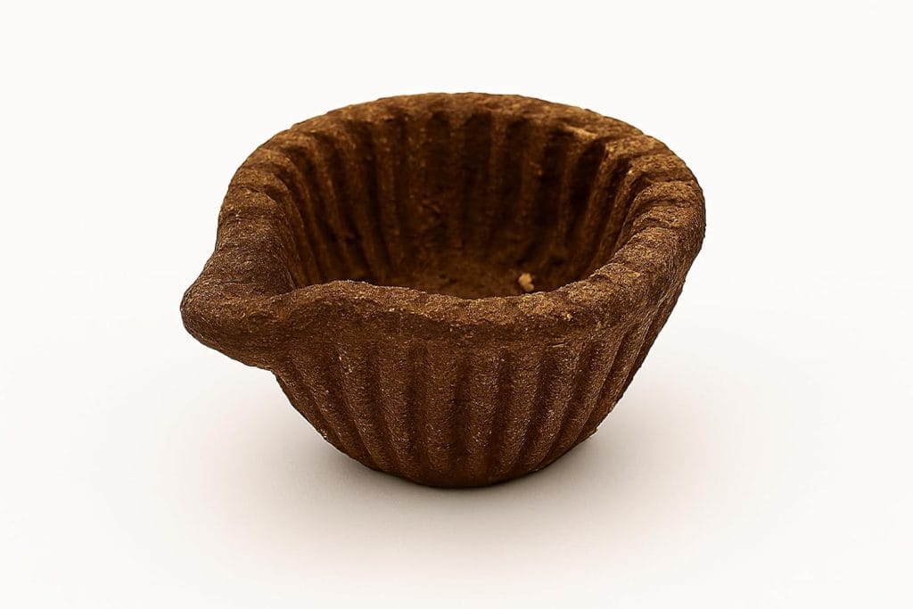 Cow Dung Design Diya (Pack of 12) made from pure desi gau gobar