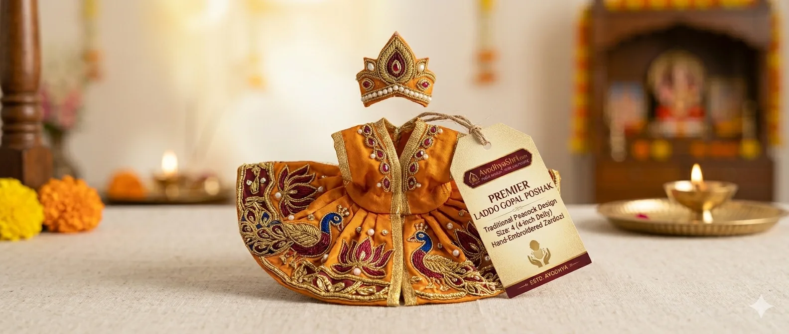 Premium laddo gopal lord diety dresses poshaks
