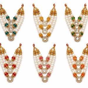 Laddu Gopal Shringar Mala Set of 6 | Pearl (Moti)