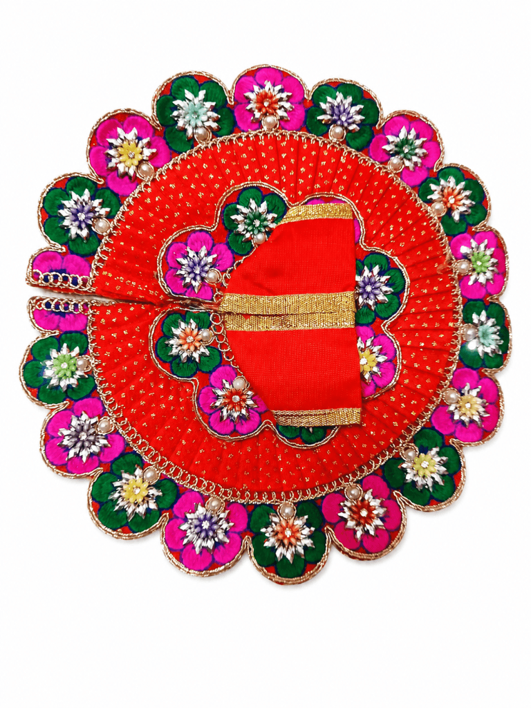 Janmashtami Special Fancy Dress for Bal Gopal 4 No-8inch Red Colour