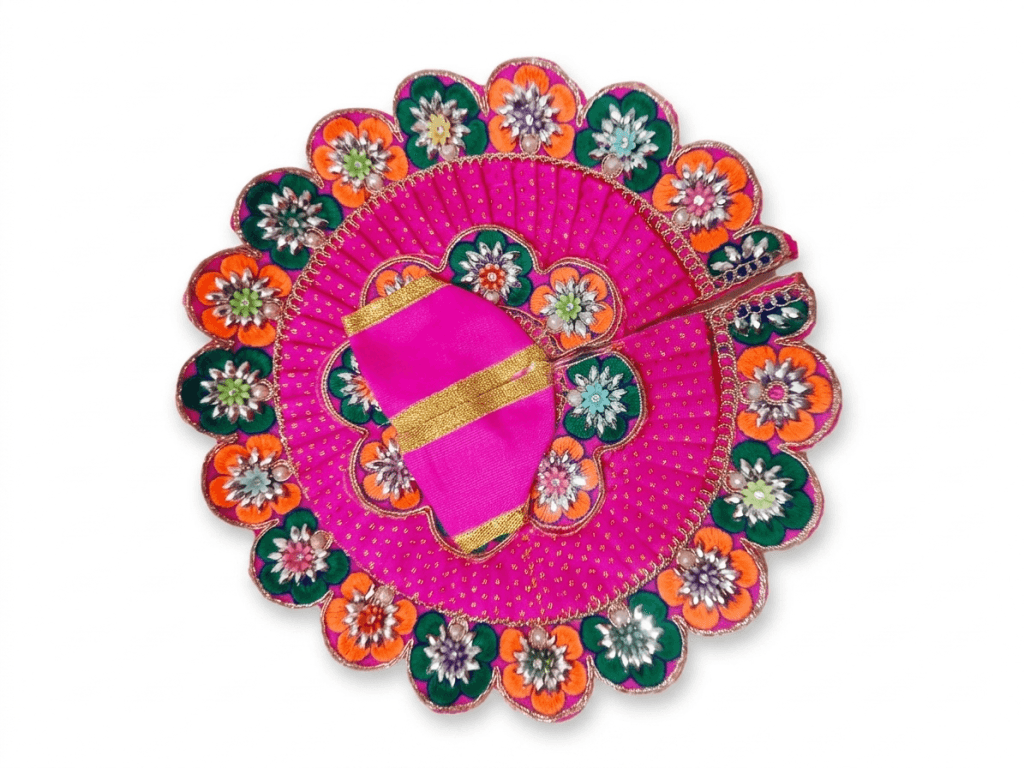 Laddu Gopal Shringar Poshak 4 No-8 inch Pink