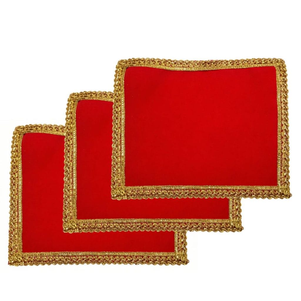 Designer Bhagwan Asan for Mandir, Temple Shelf & Home Decoration(Pack of 3) (6x8 inch)