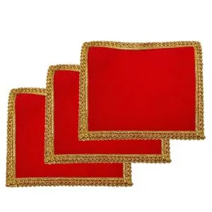 Designer Bhagwan Asan for Mandir, Temple Shelf & Home Decoration(Pack of 3) (6x8 inch)