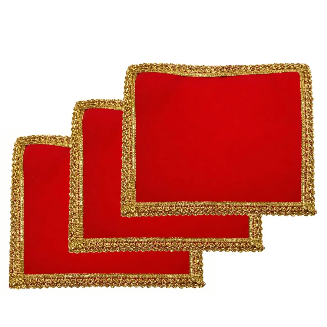 Designer Bhagwan Asan for Mandir, Temple Shelf & Home Decoration(Pack of 3) (6x8 inch)