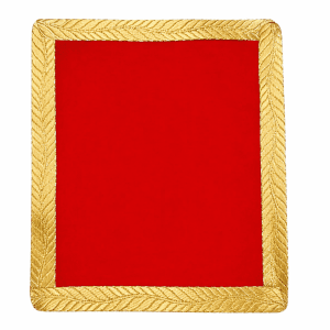 Red Velvet Chowki Aasan Cloth for Puja(Pack of 1) (10x12 inch)