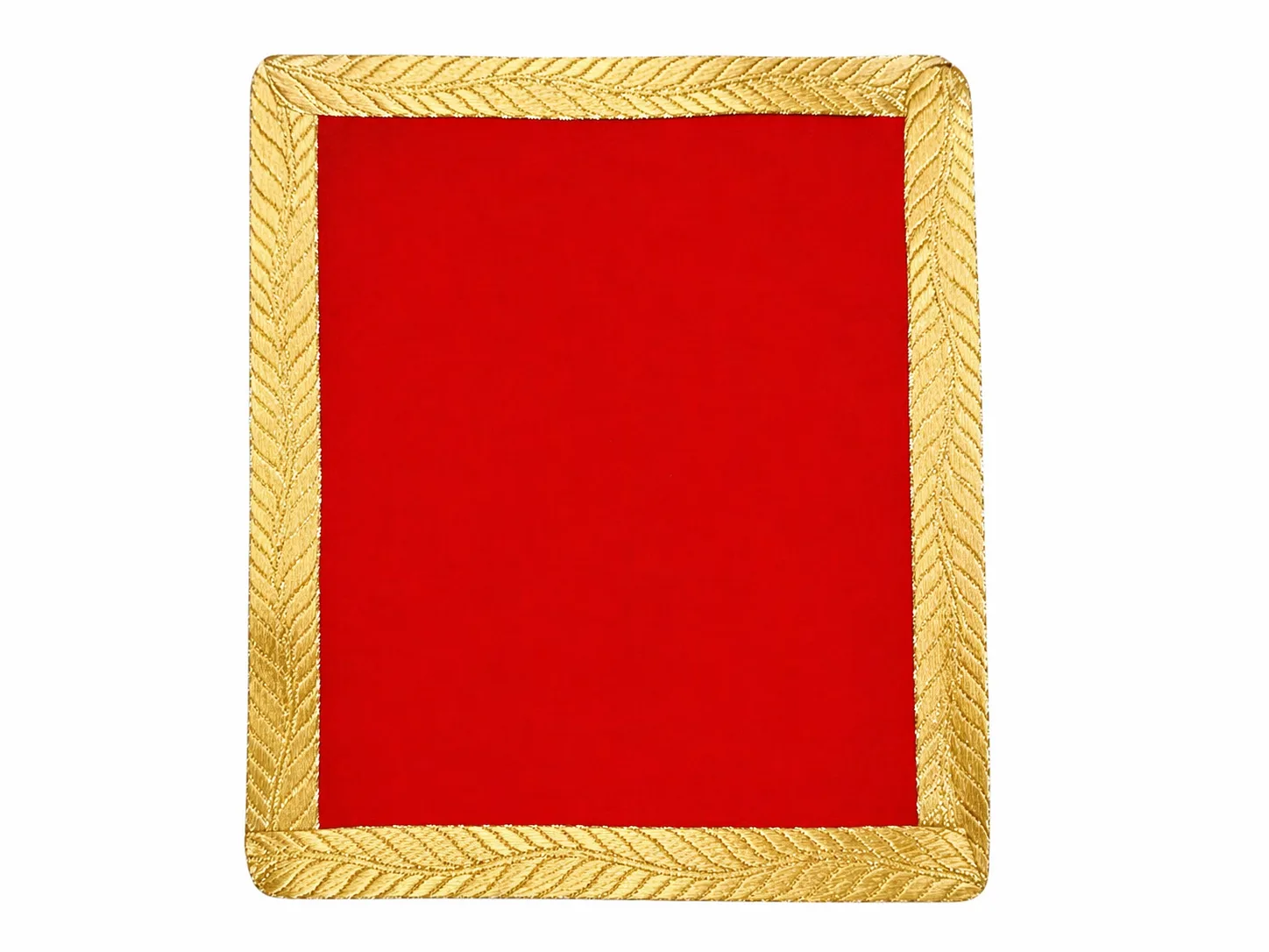 Red Velvet Chowki Aasan Cloth for Puja(Pack of 1) (10x12 inch)